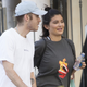 Kylie walking with her friend Harry Hudson last week. Image via Backgrid.